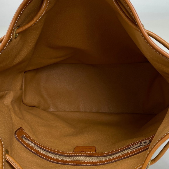 Celine Bag Macadam Shoulder Drawstring Brown Canvas - Picture 6 of 6